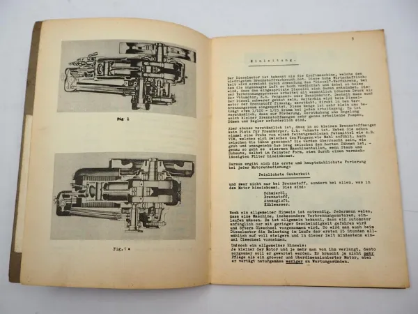 Original Farymann Typ D G E Dieselmotor Betriebsanleitung Wartung & Instandhaltung