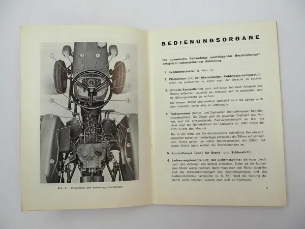 Original Fiat 350 Schlepper Betriebsanleitung Bedienung Wartung 1971