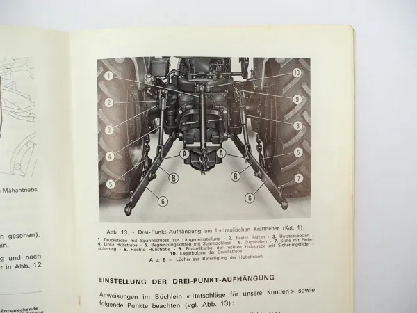 Original Fiat 350 Schlepper Betriebsanleitung Bedienung Wartung 1971