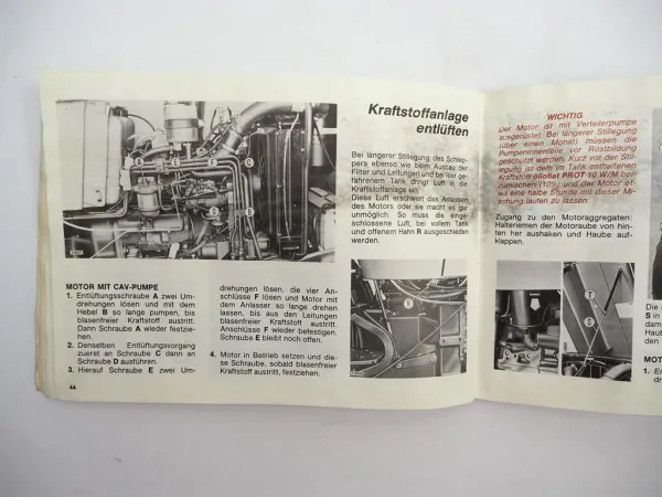 Original Fiat 466 566 Schlepper Betriebsanleitung Bedienung Wartung 1982