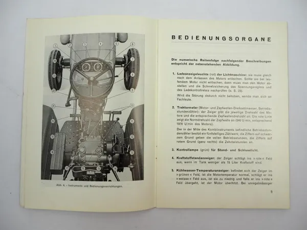 Original Fiat 600 Schlepper Betriebsanleitung Bedienung Wartung 1971