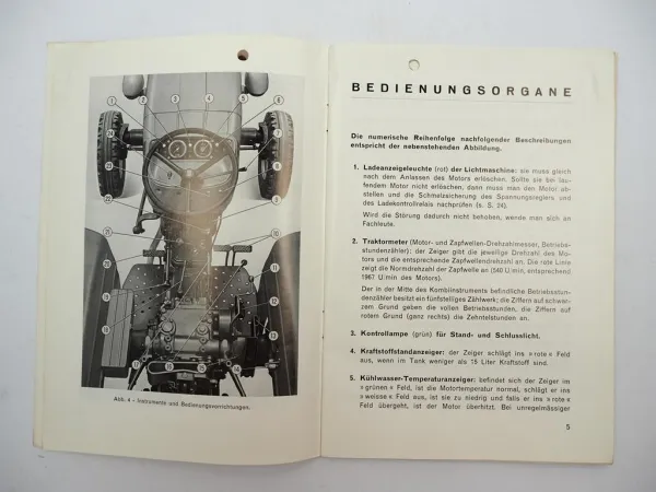 Original Fiat 640 Schlepper Betriebsanleitung Bedienung Wartung 1973