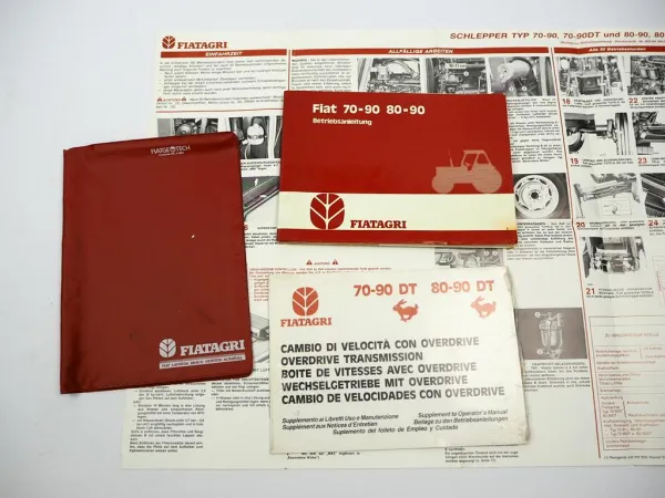 Original Fiat 70-90 80-90 Schlepper Betriebsanleitung Bedienung Wartung 1984