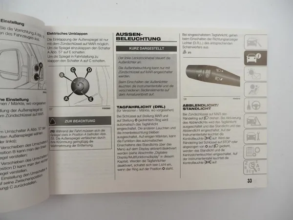 Original Fiat Doblo 263 Betriebsanleitung Bedienungsanleitung 4/2016 Bordbuch