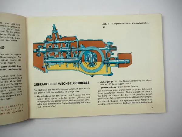 Original Fiat trattori Schlepper Ratschläge für den Schleppereinsatz 1968