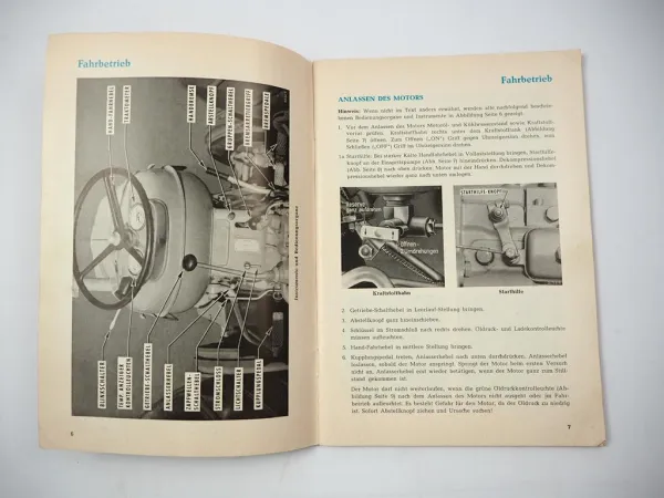 Original Ford Fordson Super Major FMD-50S Traktor Betriebsanleitung 1962