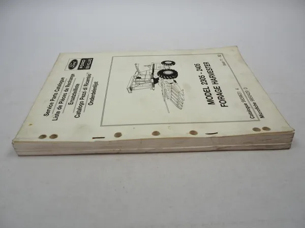 Original Ford New Holland 2305 2405 Feldhäcksler Parts List Ersatzteilliste 1992