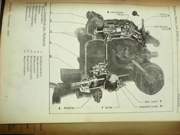Original Fordson Major FMD 50 Dexta Werkstatthandbuch 1962 Reparaturanleitung