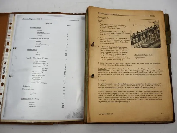 Original Fordson Major FMD50 Traktor Werkstatthandbuch 1959/62 Reparaturanleitung