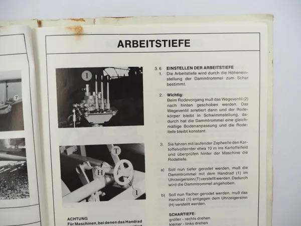Original Grimme MK700 HL750 Kartoffel Vollernter Betriebsanleitung ca. 1981