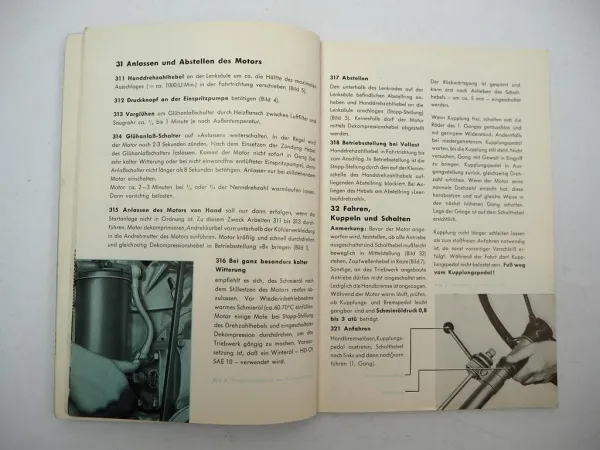 Original Güldner ALB Schlepper mit Motor 2LB Betriebsanleitung ca. 1960