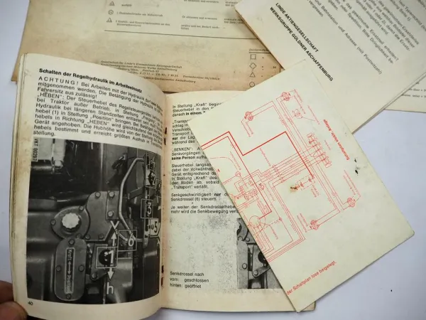 Original Güldner G30 G30S Schlepper Betriebsanleitung Übersicht Schmierplan