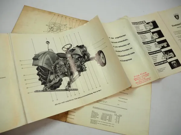 Original Güldner G30 G30S Schlepper Betriebsanleitung Übersicht Schmierplan