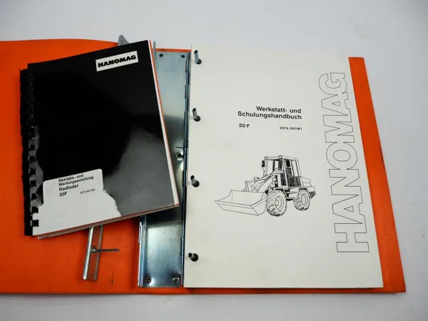 Original Hanomag 20F Radlader Schulung Werkstatthandbuch & Betriebsanleitung
