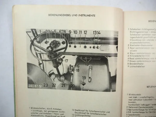 Original Hanomag F20 F25 F30 F35 Transporter Betriebsanleitung 1968