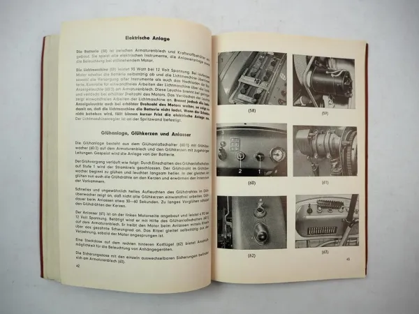 Original Hanomag R35 Radschlepper Betriebsanleitung Wartung 1955