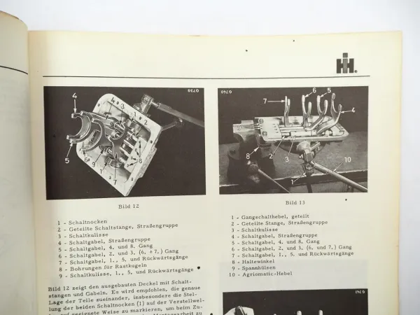 Original IHC 323 353 423 Werkstatthandbuch Getriebe Instandsetzung 1968
