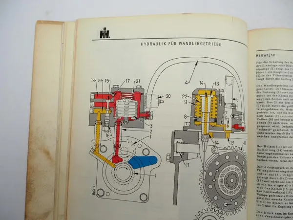 Original IHC 323 353 423 Werkstatthandbuch Getriebe Instandsetzung 1968