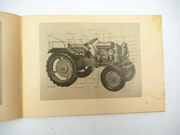 Original Holder B10 Diesel Schlepper Betriebsanleitung Ersatzteilliste 1953