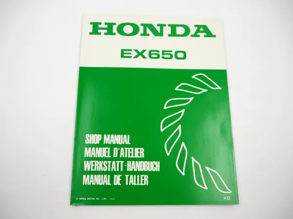 Original Honda EX650 Generator Werkstatthandbuch Reparatur 1984