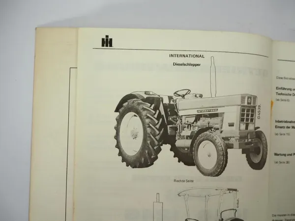 Original IHC 946 1046 1246 Dieselschlepper Betriebsanleitung Wartung 1976