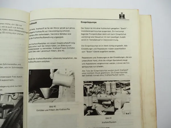 Original IHC Mc Cormick 353 423 Dieselschlepper Betriebsanleitung Wartung 1969