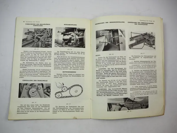 Original John Deere 224 Hochdruck Sammelpresse Betriebsanleitung 1960er Jahre
