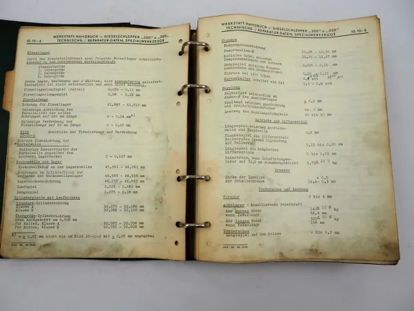Original John Deere 300 500 Dieselschlepper Werkstatthandbuch 1960/62 Reparaturanleitung