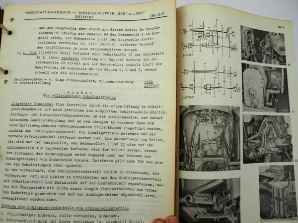 Original John Deere 300 500 Dieselschlepper Werkstatthandbuch 1960/62 Reparaturanleitung