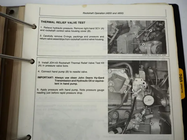 Original John Deere 4050 - 4850 Technical Manual Operation & Tests TM1259 1986