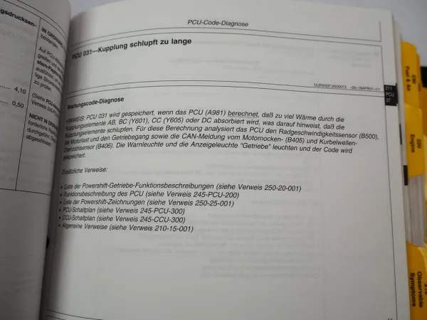Original John Deere 8120 - 8520 Werkstatthandbuch Wirkungsweise & Prüfungen 2001