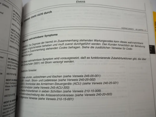 Original John Deere 8120 - 8520 Werkstatthandbuch Wirkungsweise & Prüfungen 2001