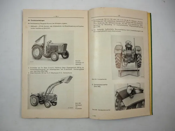 Original John Deere Lanz 300 Dieselschlepper Betriebsanleitung 1962