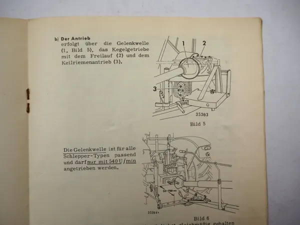 Original John Deere Lanz FL140 Anbau Feldhäcksler Betriebsanleitung 1960er Jahre