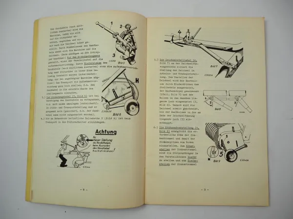 Original John Deere Lanz SL160 H W Anbau Kombi Lader Betriebsanleitung 1962