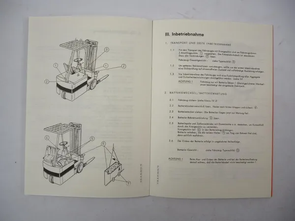 Original Jungheinrich A112 Gabelstapler Betriebsanleitung Ersatzteilliste 1980