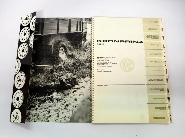 Original Katalog KPZ Kronprinz Räder Felgen für PKW LKW Schlepper 1967 Solingen