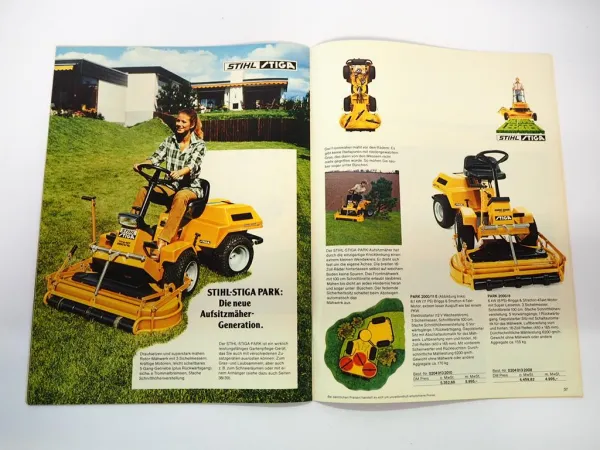 Original Katalog Stihl Stiga Motorgeräte Rasenmäher zur Gartenpflege 1979
