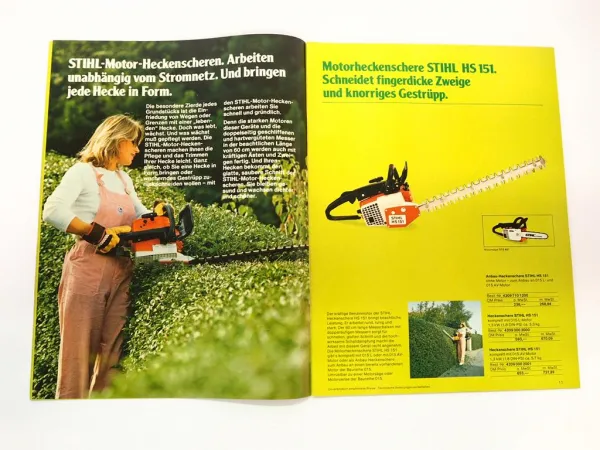 Original Katalog Stihl Stiga Motorgeräte Rasenmäher zur Gartenpflege 1980