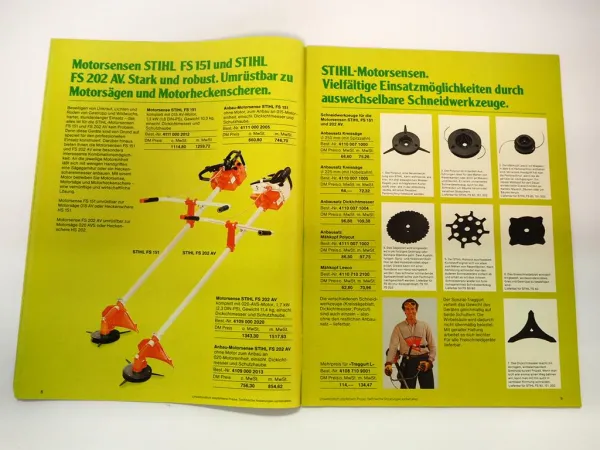 Original Katalog Stihl Stiga Motorgeräte Rasenmäher zur Gartenpflege 1981