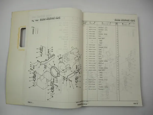 Original Komatsu FD FG 50 60 H -3 Forklift Truck Parts List Ersatzteilliste 1983