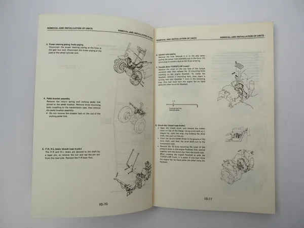 Original Komatsu FG FD 33 35 40 45 Z S -4 Forklift Truck Shop Manual 1984