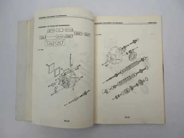 Original Komatsu FG FD 33 35 40 45 Z S -4 Forklift Truck Shop Manual 1984