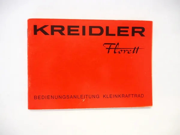 Original Kreidler Florett RS Moped 50 ccm 5 Gang Betriebsanleitung Wartung 1976