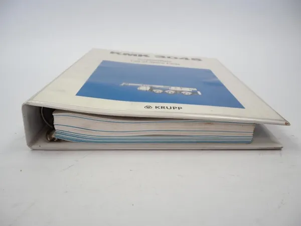 Original Krupp KMK 3045 Mobilkran Ersatzteilliste SpareParts List 1991