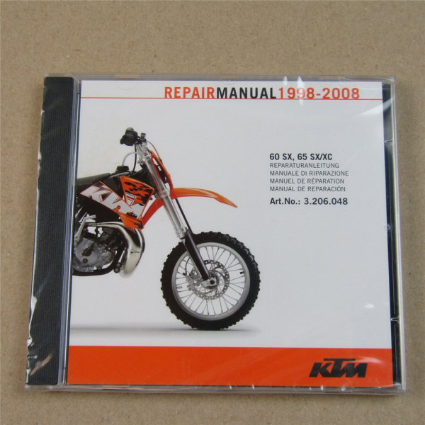 original KTM 60 SX SX/XC 1998- 2008 Reparaturanleitung Werkstatthandbuch Repair