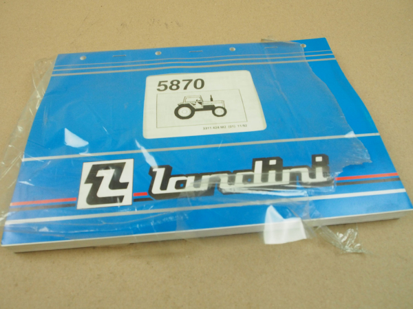 Original Landini 5870 Schlepper Ersatzteilliste 1992 Parts List Pieces Rechange