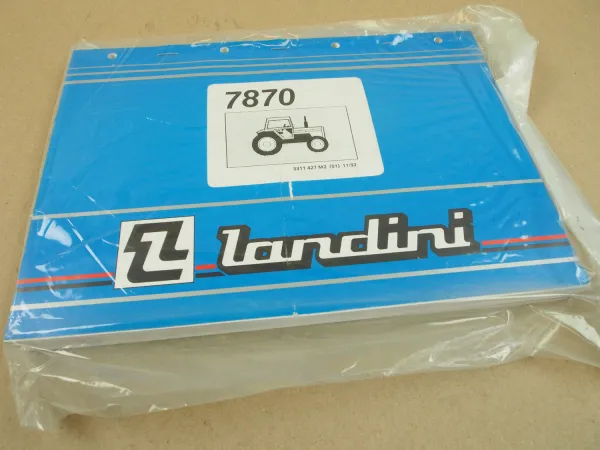 Original Landini 7870 Schlepper Ersatzteilliste 1992 Parts List Pieces Rechange