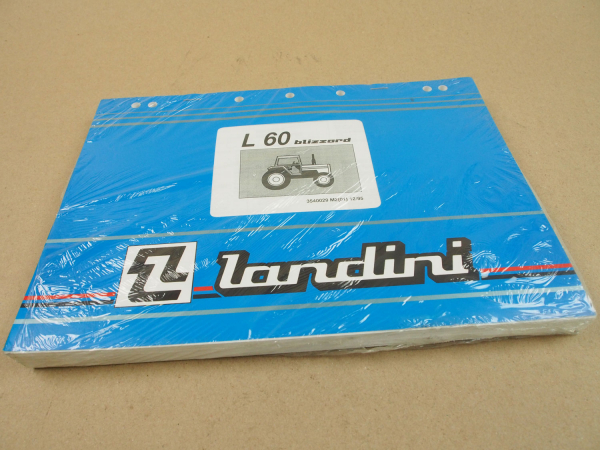 Original Landini L60 blizzard Schlepper Ersatzteilliste 1995 Parts List Pieces R