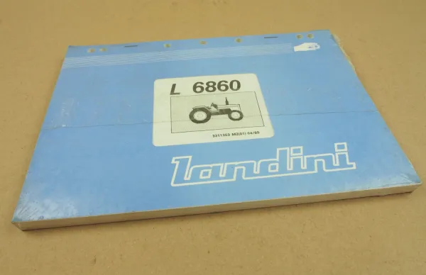 Original Landini L6860 Schlepper Ersatzteilliste 1989 Parts List Pieces Rechange